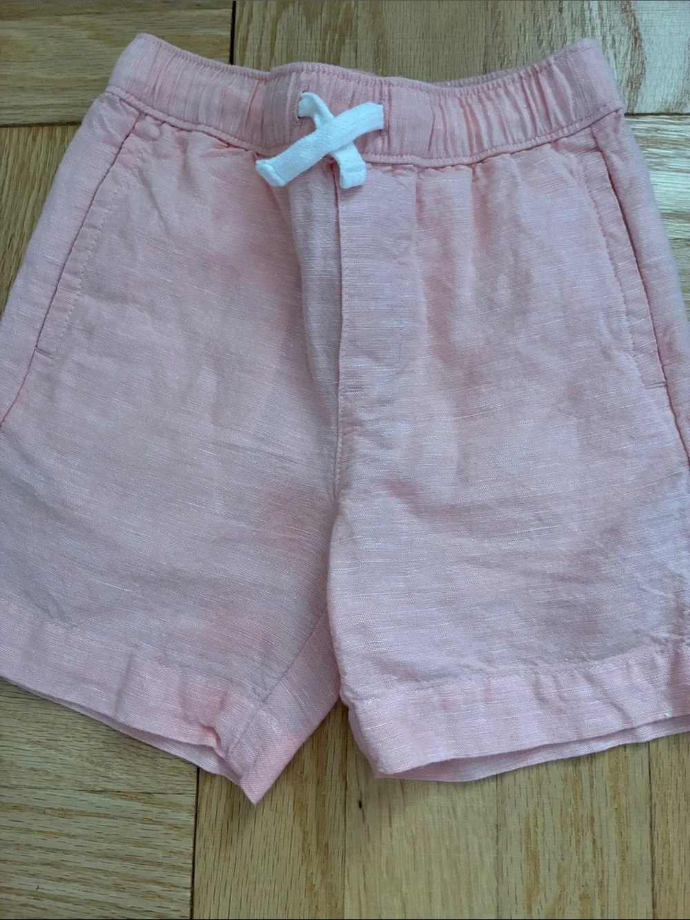 Janie and Jack Pink Linen Blend Shorts Size 3